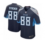 Men's Nike Tennessee Titans #88 Luke Stocker Game Navy Blue Team Color NFL Jersey