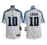 nike nfl jerseys tennessee titans #10 jake locker white[locker][game]
