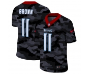 Men New Nike Tennessee Titans #11 Brown 2020 Nike 2ndCamo Salute to Service Limited