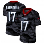 Men New Nike Tennessee Titans #17 Tannehill 2020 Nike 2ndCamo Salute to Service Limited