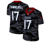 Men New Nike Tennessee Titans #17 Tannehill 2020 Nike 2ndCamo Salute to Service Limited