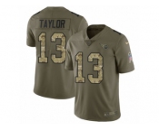 Men Nike Tennessee Titans #13 Taywan Taylor Limited Olive Camo 2017 Salute to Service NFL Jersey
