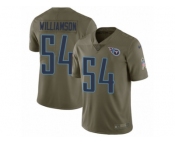 Men Nike Tennessee Titans #54 Avery Williamson Limited Olive 2017 Salute to Service NFL Jersey