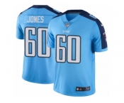 Men Nike Tennessee Titans #60 Ben Jones Limited Light Blue Rush Vapor Untouchable NFL Jersey