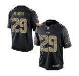 Men Tennessee Titans #29 Demarco Murray Salute To Service Black Jersey