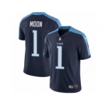 Men's Nike Tennessee Titans #1 Warren Moon Vapor Untouchable Limited Navy Blue Alternate NFL Jersey