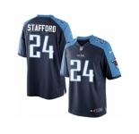 Men's Nike Tennessee Titans #24 Daimion Stafford Limited Navy Blue Alternate NFL Jersey