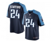 Men's Nike Tennessee Titans #24 Daimion Stafford Limited Navy Blue Alternate NFL Jersey