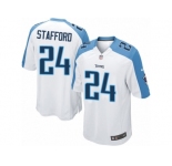 Men's Nike Tennessee Titans #24 Daimion Stafford Limited White NFL Jersey