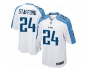 Men's Nike Tennessee Titans #24 Daimion Stafford Limited White NFL Jersey