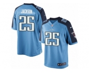 Men's Nike Tennessee Titans #25 Adoree' Jackson Limited Light Blue Team Color NFL Jersey