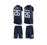 Men's Nike Tennessee Titans #26 Logan Ryan Limited Navy Blue Tank Top Suit NFL Jersey