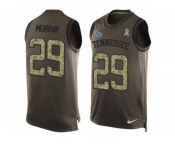 Men's Nike Tennessee Titans #29 DeMarco Murray Limited Green Salute to Service Tank Top NFL Jersey