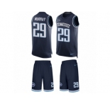 Men's Nike Tennessee Titans #29 DeMarco Murray Limited Navy Blue Tank Top Suit NFL Jersey