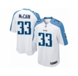 Men's Nike Tennessee Titans #33 Brice McCain Limited White NFL Jersey