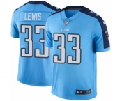 Men's Nike Tennessee Titans #33 Dion Lewis Limited Light Blue Rush Vapor Untouchable NFL Jersey
