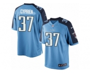 Men's Nike Tennessee Titans #37 Johnathan Cyprien Limited Light Blue Team Color NFL Jersey