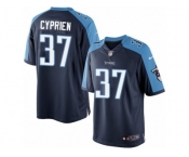 Men's Nike Tennessee Titans #37 Johnathan Cyprien Limited Navy Blue Alternate NFL Jersey