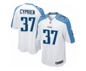 Men's Nike Tennessee Titans #37 Johnathan Cyprien Limited White NFL Jersey