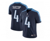 Men's Nike Tennessee Titans #4 Ryan Succop Vapor Untouchable Limited Navy Blue Alternate NFL Jersey
