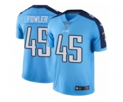 Men's Nike Tennessee Titans #45 Jalston Fowler Limited Light Blue Rush NFL Jersey