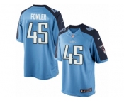 Men's Nike Tennessee Titans #45 Jalston Fowler Limited Light Blue Team Color NFL Jersey
