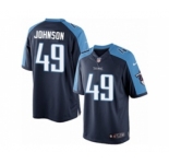 Men's Nike Tennessee Titans #49 Rashad Johnson Limited Navy Blue Alternate NFL Jersey