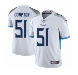 Men's Nike Tennessee Titans #51 Will Compton White Vapor Untouchable Limited Player NFL Jersey