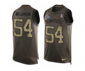 Men's Nike Tennessee Titans #54 Avery Williamson Limited Green Salute to Service Tank Top NFL Jersey