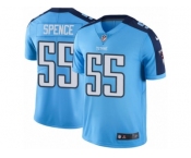 Men's Nike Tennessee Titans #55 Sean Spence Limited Light Blue Rush NFL Jersey