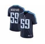 Men's Nike Tennessee Titans #59 Wesley Woodyard Vapor Untouchable Limited Navy Blue Alternate NFL Jersey