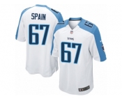 Men's Nike Tennessee Titans #67 Quinton Spain Limited White NFL Jersey