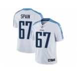 Men's Nike Tennessee Titans #67 Quinton Spain Vapor Untouchable Limited White NFL Jersey