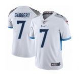 Men's Nike Tennessee Titans #7 Blaine Gabbert White Vapor Untouchable Limited Player NFL Jersey
