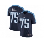 Men's Nike Tennessee Titans #75 Byron Bell Vapor Untouchable Limited Navy Blue Alternate NFL Jersey