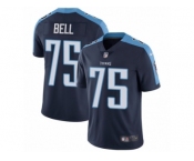 Men's Nike Tennessee Titans #75 Byron Bell Vapor Untouchable Limited Navy Blue Alternate NFL Jersey