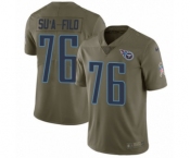 Men's Nike Tennessee Titans #76 Xavier Su'a-Filo Limited Olive 2017 Salute to Service NFL Jersey