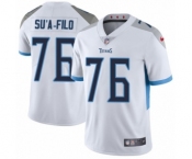 Men's Nike Tennessee Titans #76 Xavier Su'a-Filo White Vapor Untouchable Limited Player NFL Jersey