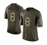 Men's Nike Tennessee Titans #8 Marcus Mariota Limited Green Salute to Service NFL Jersey