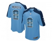 Men's Nike Tennessee Titans #8 Marcus Mariota Limited Light Blue Strobe NFL Jersey