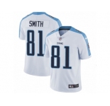 Men's Nike Tennessee Titans #81 Jonnu Smith White Vapor Untouchable Limited Player NFL Jersey