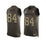 Men's Nike Tennessee Titans #84 Corey Davis Limited Green Salute to Service Tank Top NFL Jersey