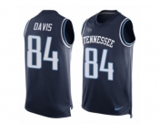 Men's Nike Tennessee Titans #84 Corey Davis Limited Navy Blue Player Name & Number Tank Top Tank Top NFL Jersey