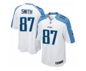 Men's Nike Tennessee Titans #87 Jonnu Smith Limited White NFL Jersey