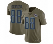 Men's Nike Tennessee Titans #88 Luke Stocker Limited Olive 2017 Salute to Service NFL Jersey