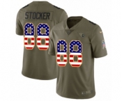 Men's Nike Tennessee Titans #88 Luke Stocker Limited Olive USA Flag 2017 Salute to Service NFL Jersey