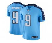 Men's Nike Tennessee Titans #9 Steve McNair Limited Light Blue Rush NFL Jersey