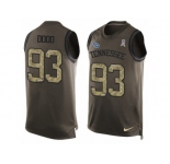 Men's Nike Tennessee Titans #93 Kevin Dodd Limited Green Salute to Service Tank Top NFL Jersey