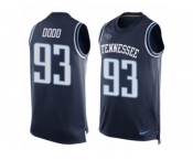 Men's Nike Tennessee Titans #93 Kevin Dodd Limited Navy Blue Player Name & Number Tank Top NFL Jersey