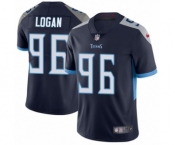 Men's Nike Tennessee Titans #96 Bennie Logan Navy Blue Team Color Vapor Untouchable Limited Player NFL Jersey